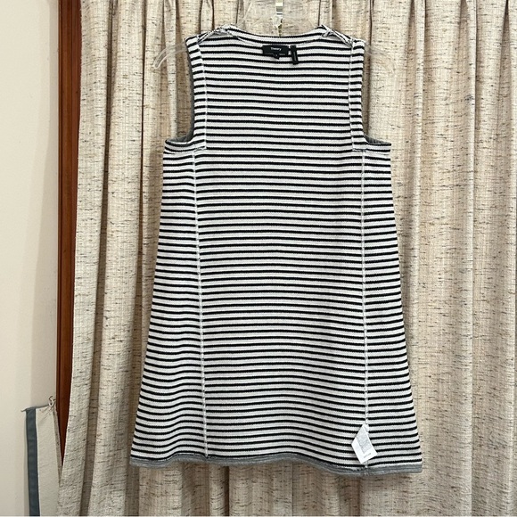 Theory Cotton Terry Reversible Sleeveless Tent Dress - Picture 9 of 9